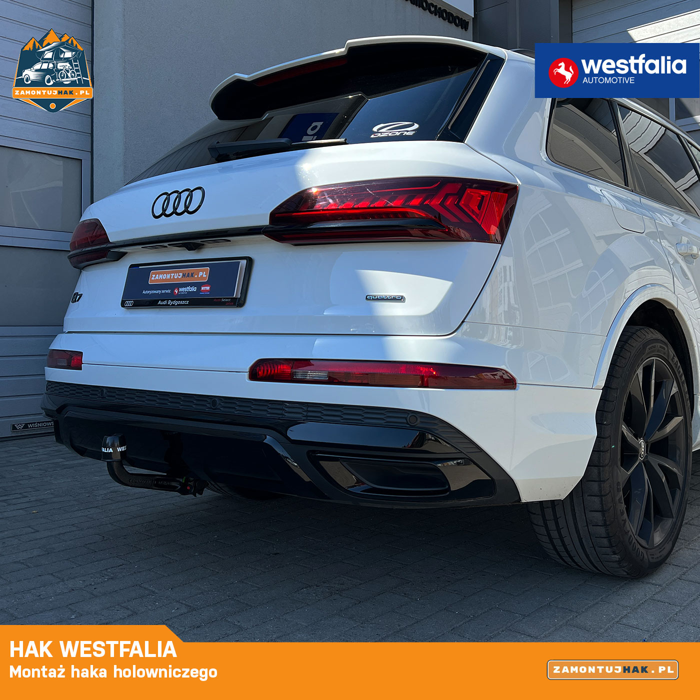 Montaż haka audi Q7